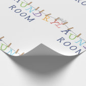 洗濯室ぶら下がったズ ラッピングペーパー (角)