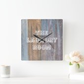 洗濯室壁時計 スクエア壁時計 (ホーム)