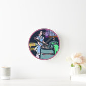 洗濯室時計 ラウンド壁時計 (ホーム)