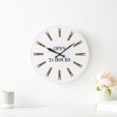 洗濯室時間の印 ラージ壁時計 (ホーム)
