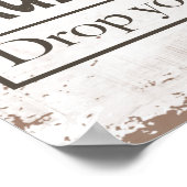 洗濯室標識 ポスター (角)