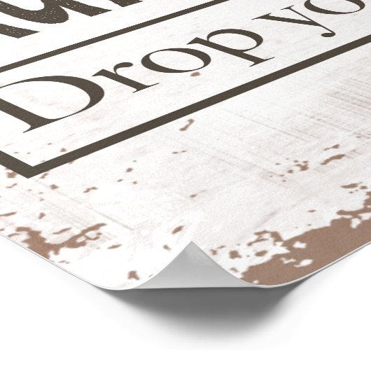 洗濯室標識 ポスター (角)