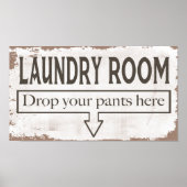 洗濯室標識 ポスター (正面)
