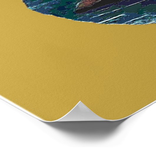 洗濯室標識 ポスター (角)