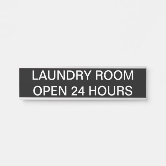 洗濯室24時間標識 サインプレート (正面)
