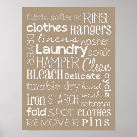 洗濯室 ポスター (正面)