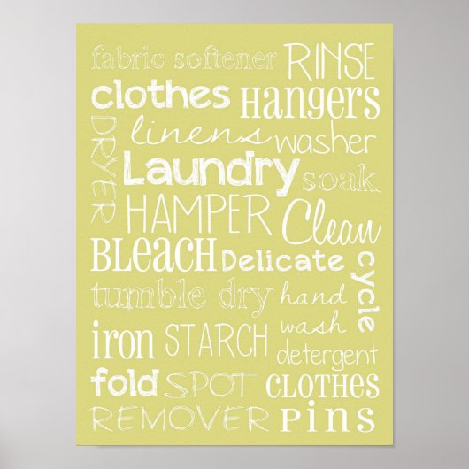 洗濯室 ポスター (正面)