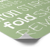 洗濯室 ポスター (角)