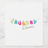 洗濯室 ワインラベル (シングルラベル)