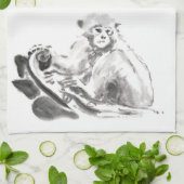 洗濯年絵画の〔占星術の〕十二宮図タオル キッチンタオル (折り畳み)