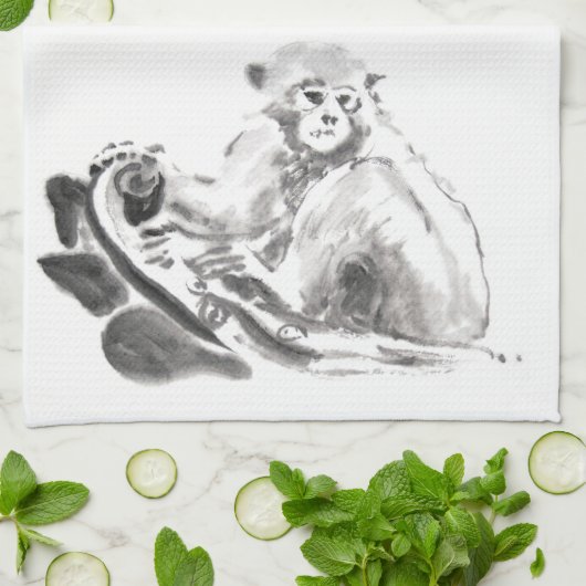 洗濯年絵画の〔占星術の〕十二宮図タオル キッチンタオル (折り畳み)