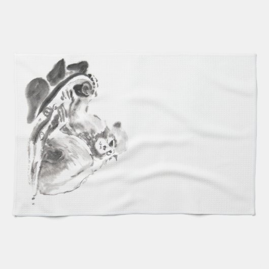 洗濯年絵画の〔占星術の〕十二宮図タオル キッチンタオル (横)