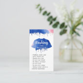 洗濯指気に示アパレル衣料店 名刺 (スタンド正面)