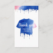 洗濯指気に示アパレル衣料店 名刺 (裏面)