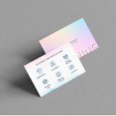 洗濯指示ホログラフィック気に衣料 名刺