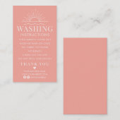 洗濯指示日付き衣料気にシャツ 名刺 (正面/裏面)