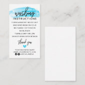 洗濯指示衣類シャ気にツ 名刺 (正面/裏面)