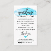 洗濯指示衣類シャ気にツ 名刺 (正面)