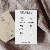 洗濯指示Tシャツブ気にロとホワイト 名刺