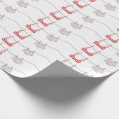 洗濯日のランジェリーの包装紙 ラッピングペーパー (角)