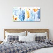 洗濯日の開花 キャンバスプリント (インサイチュ (寝室))