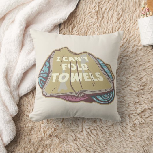 洗濯日はタオルを折おもしろいり畳めない クッション (ブランケット)