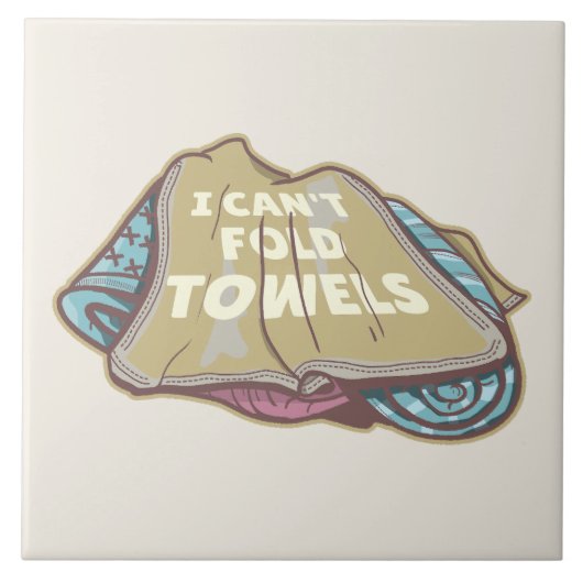 洗濯日はタオルを折おもしろいり畳めない タイル (正面)