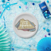 洗濯日はタオルを折おもしろいり畳めない ペーパープレート (パーティー)