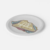 洗濯日はタオルを折おもしろいり畳めない ペーパープレート (アングル)