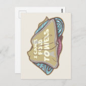 洗濯日はタオルを折おもしろいり畳めない ポストカード (正面/裏面)