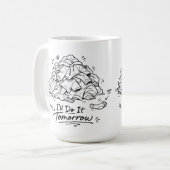 洗濯日気分 楽しい怠け心  コーヒーマグカップ (正面左)