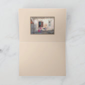 洗濯日/カラフル洗濯物の窓外 カード (内部)