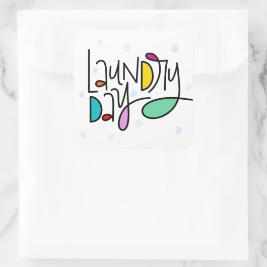 洗濯日 スクエアシール (バッグ)