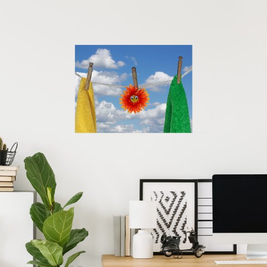 洗濯日 ポスター (ホームオフィス)