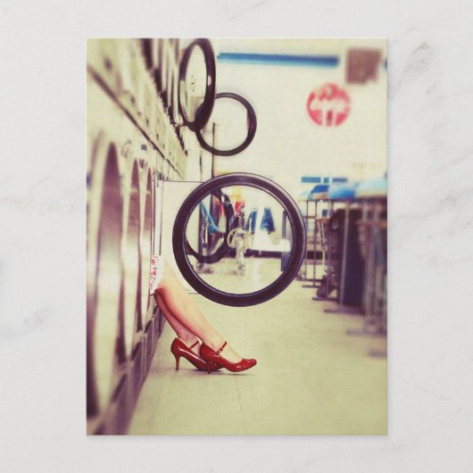 洗濯日 ポストカード (正面)