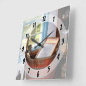 洗濯板 スクエア壁時計 (傾斜)