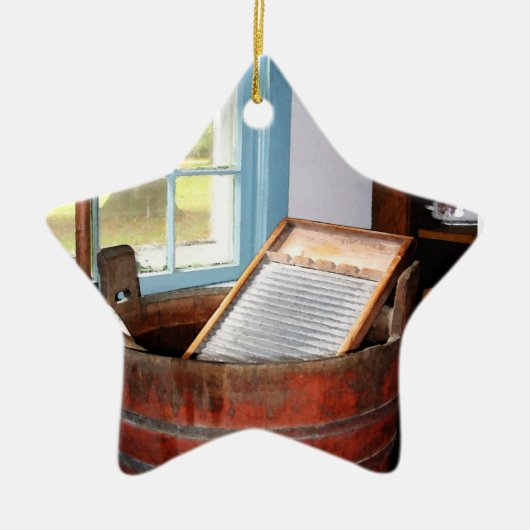 洗濯板 セラミックオーナメント (正面)