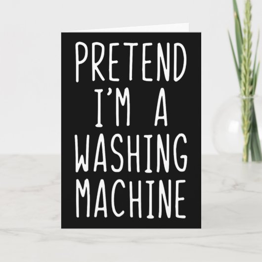 洗濯機のコスチューム ハロウィン LA カード (正面)