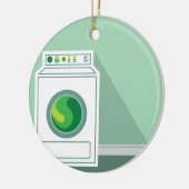 洗濯機の洗濯室 セラミックオーナメント (左)