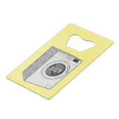 洗濯機の漫画イラストレーション クレジットカード栓抜き (裏面アングル)