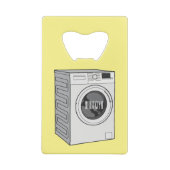 洗濯機の漫画イラストレーション クレジットカード栓抜き (裏面)