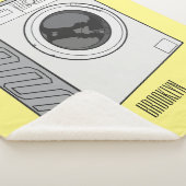 洗濯機の漫画イラストレーション シェルパブランケット (3/4)