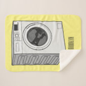 洗濯機の漫画イラストレーション シェルパブランケット (正面(横))