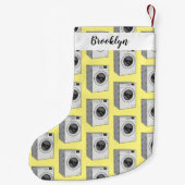 洗濯機の漫画イラストレーション スモールクリスマスストッキング (裏面)