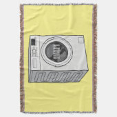 洗濯機の漫画イラストレーション スローブランケット (正面縦)