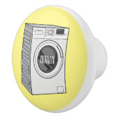 洗濯機の漫画イラストレーション セラミックノブ (右)