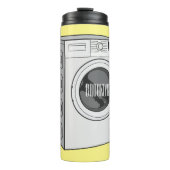 洗濯機の漫画イラストレーション タンブラー (正面)