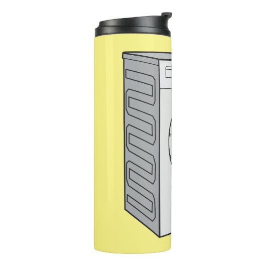 洗濯機の漫画イラストレーション タンブラー (回転左)