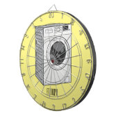 洗濯機の漫画イラストレーション ダーツボード (正面右)