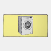 洗濯機の漫画イラストレーション デスクマット (正面)